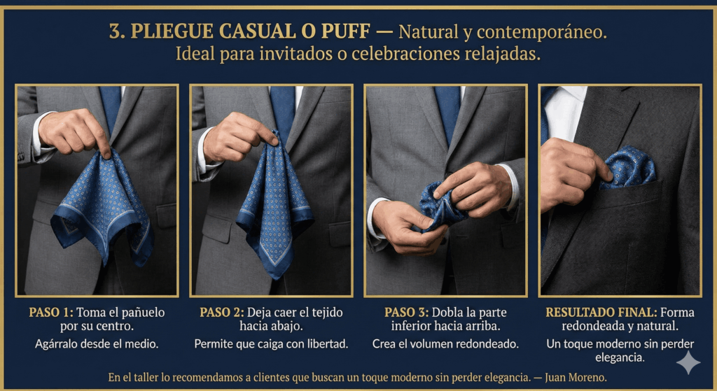 Como hacer un pliegue casual